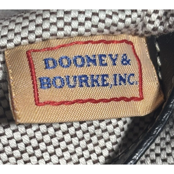 Dooney & Bourke Black & Grey Monogram Satchel K1002411 Preppy Americana Classic - Picture 3 of 14